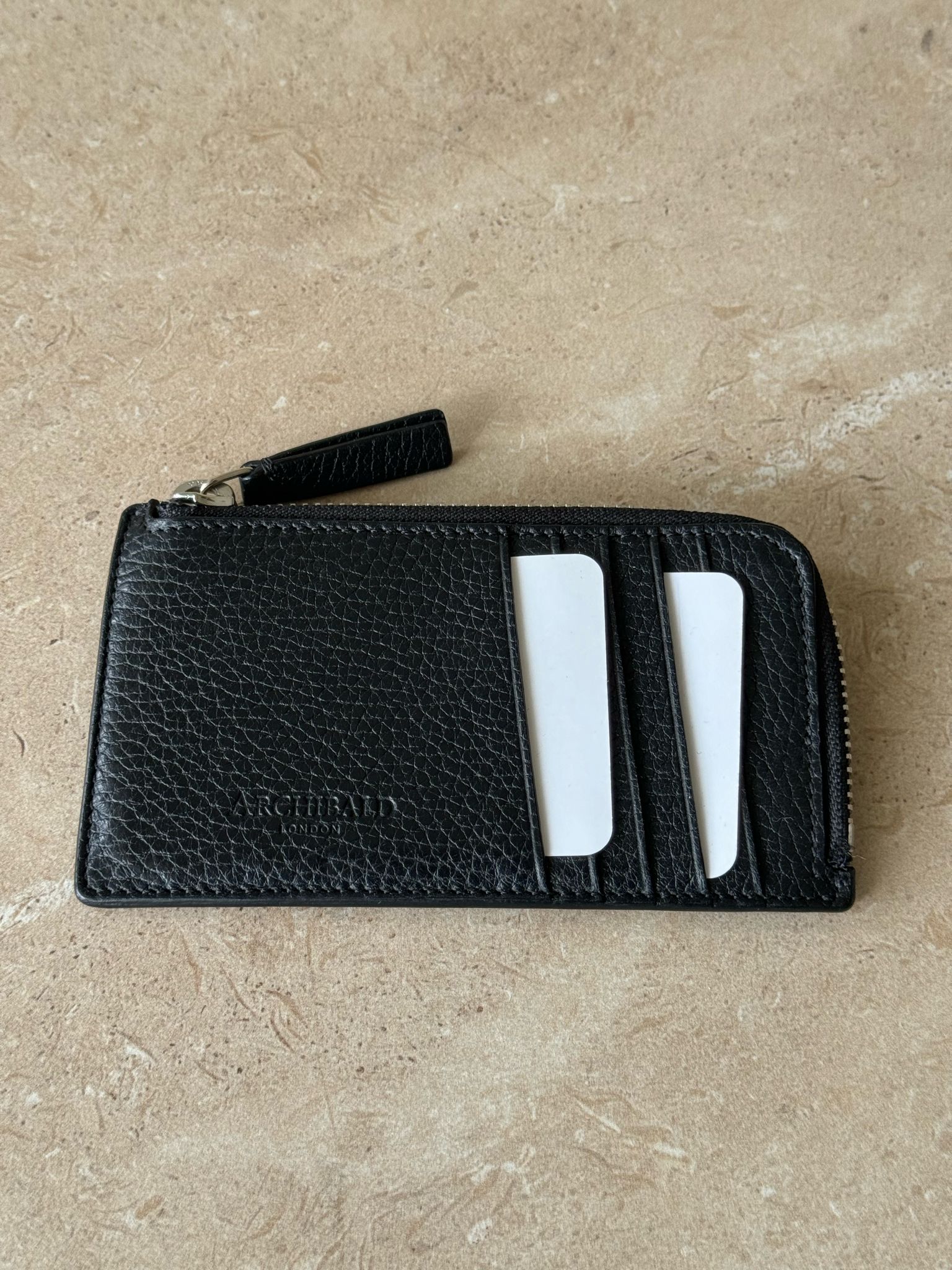 SS - The Zip Card Case in Black