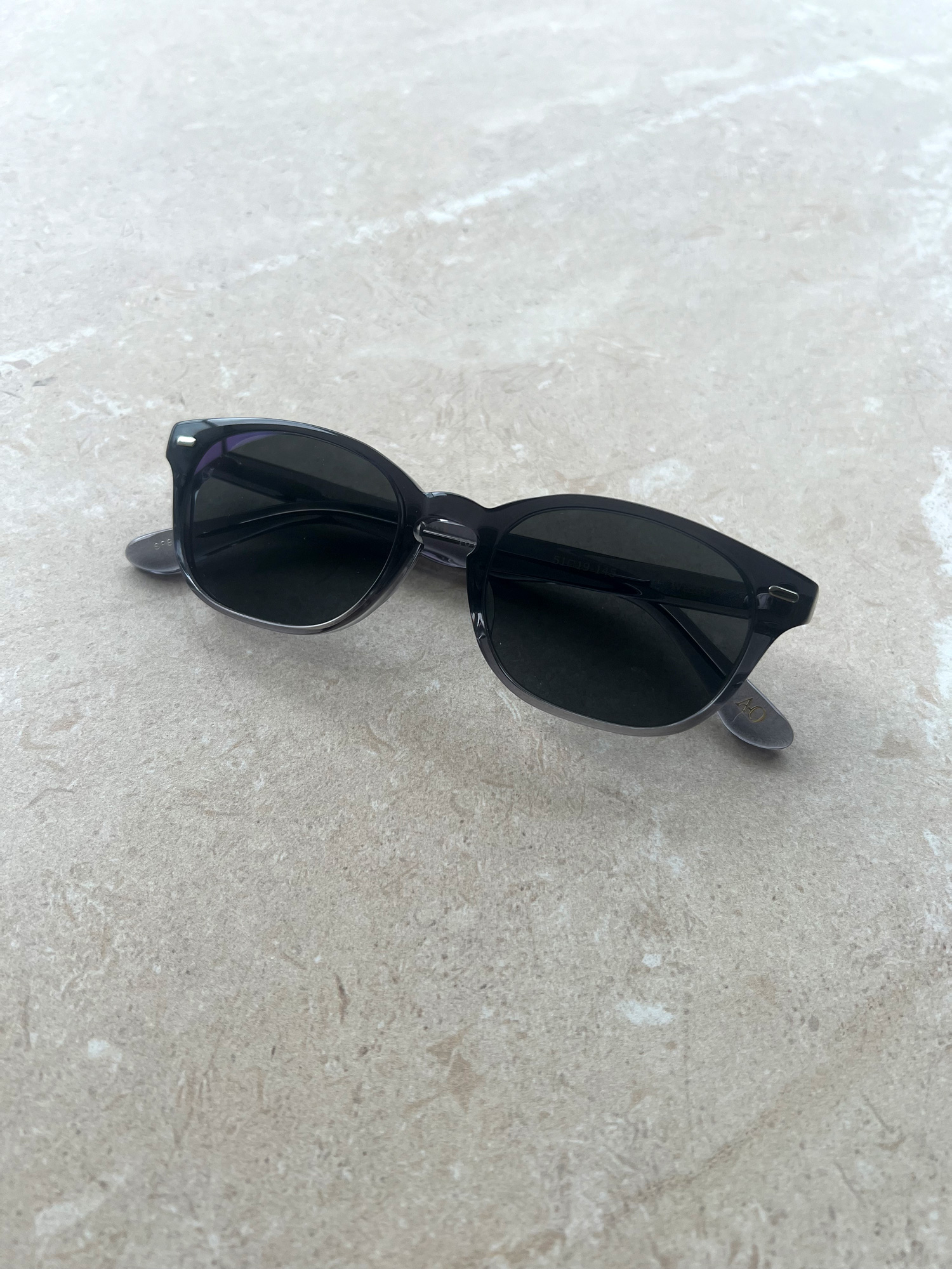SS - Walsh 51 Acetate Sunglasses in Sapphire Blue w/ Blue-Grey Polarized Lenses