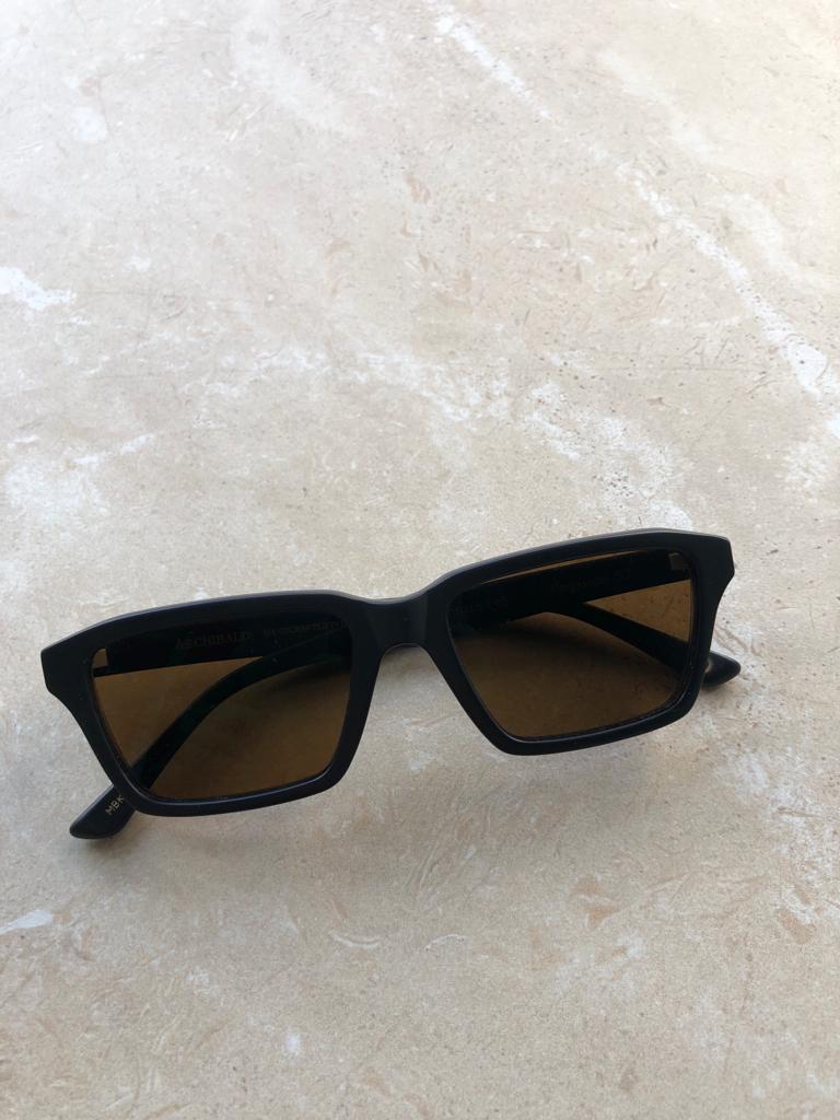 SS - Ferguson Acetate Sunglasses in Matte Black w/ Brown Polarized Lenses