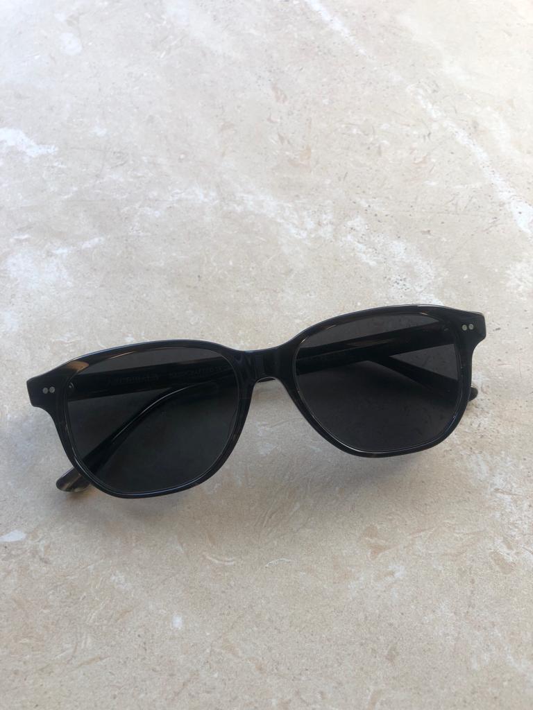 SS - Jackie Acetate Sunglasses in Whiskey Tortoise w/ Blue-Grey Polarized Lenses