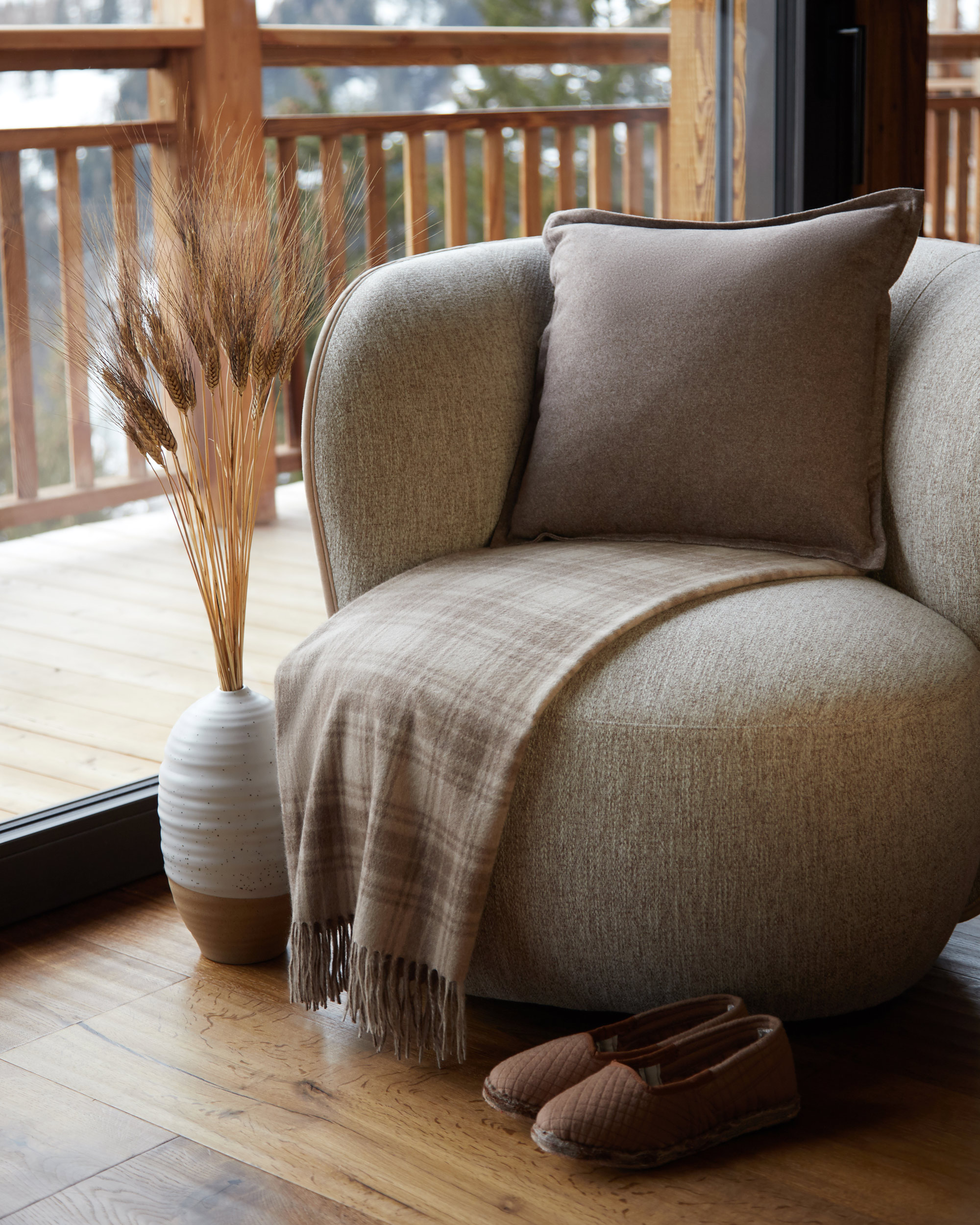 The Archibald x Colombo Checkered Cashmere Throw