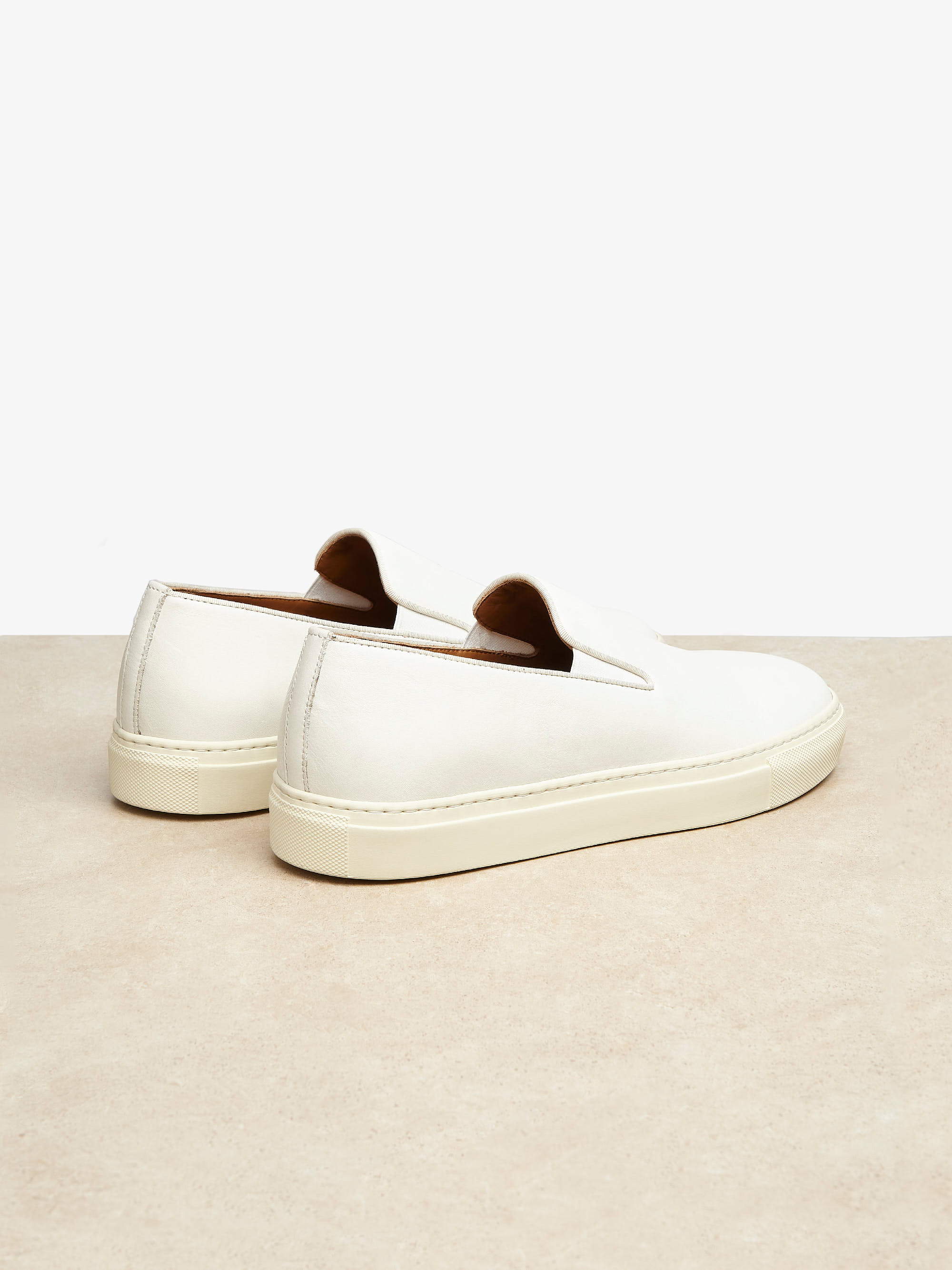 The SF-02 Slip On in Vegetable Tan Calf Leather