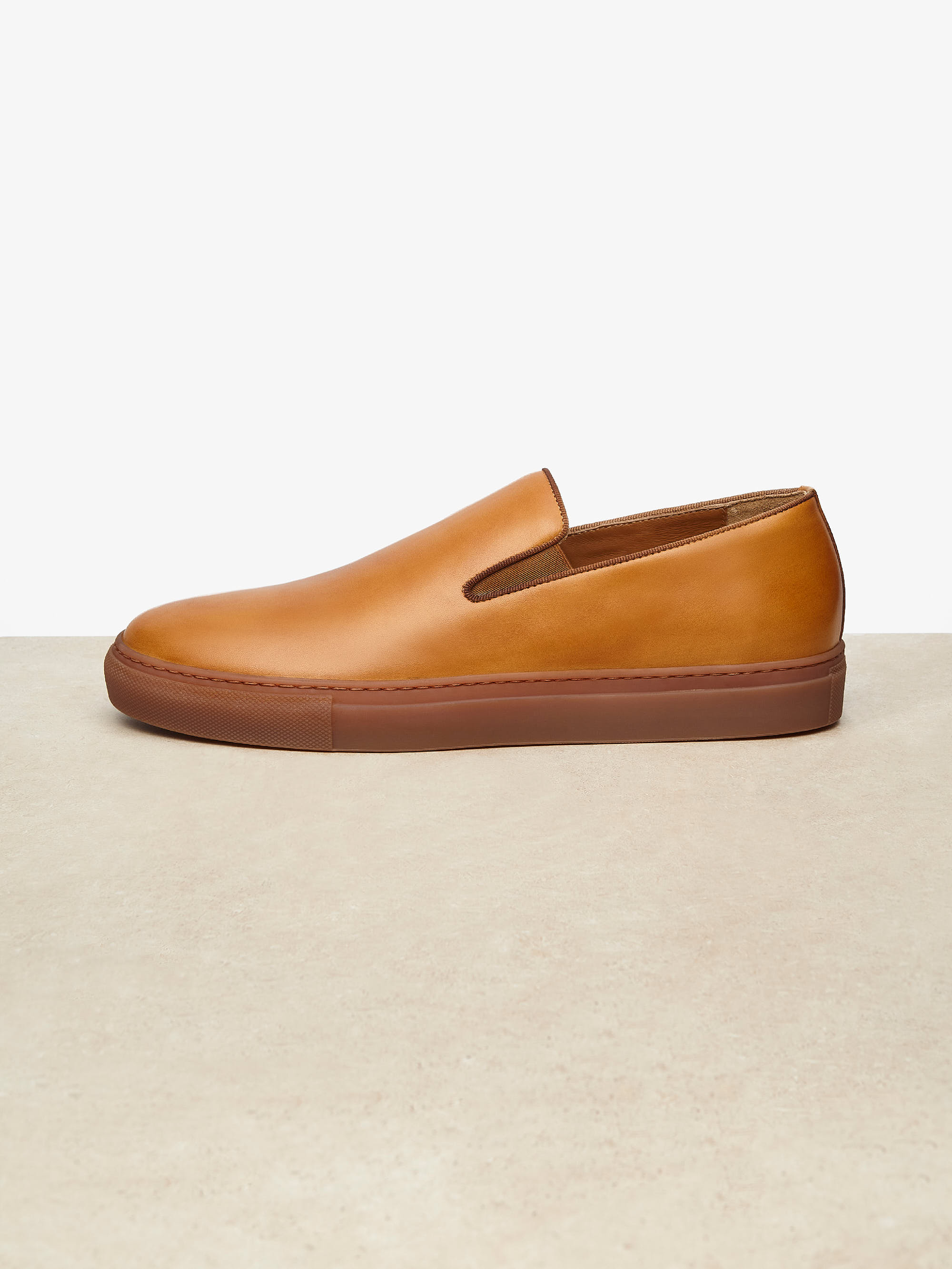 The SF-02 Slip On Sneakers in Anticato Calfskin