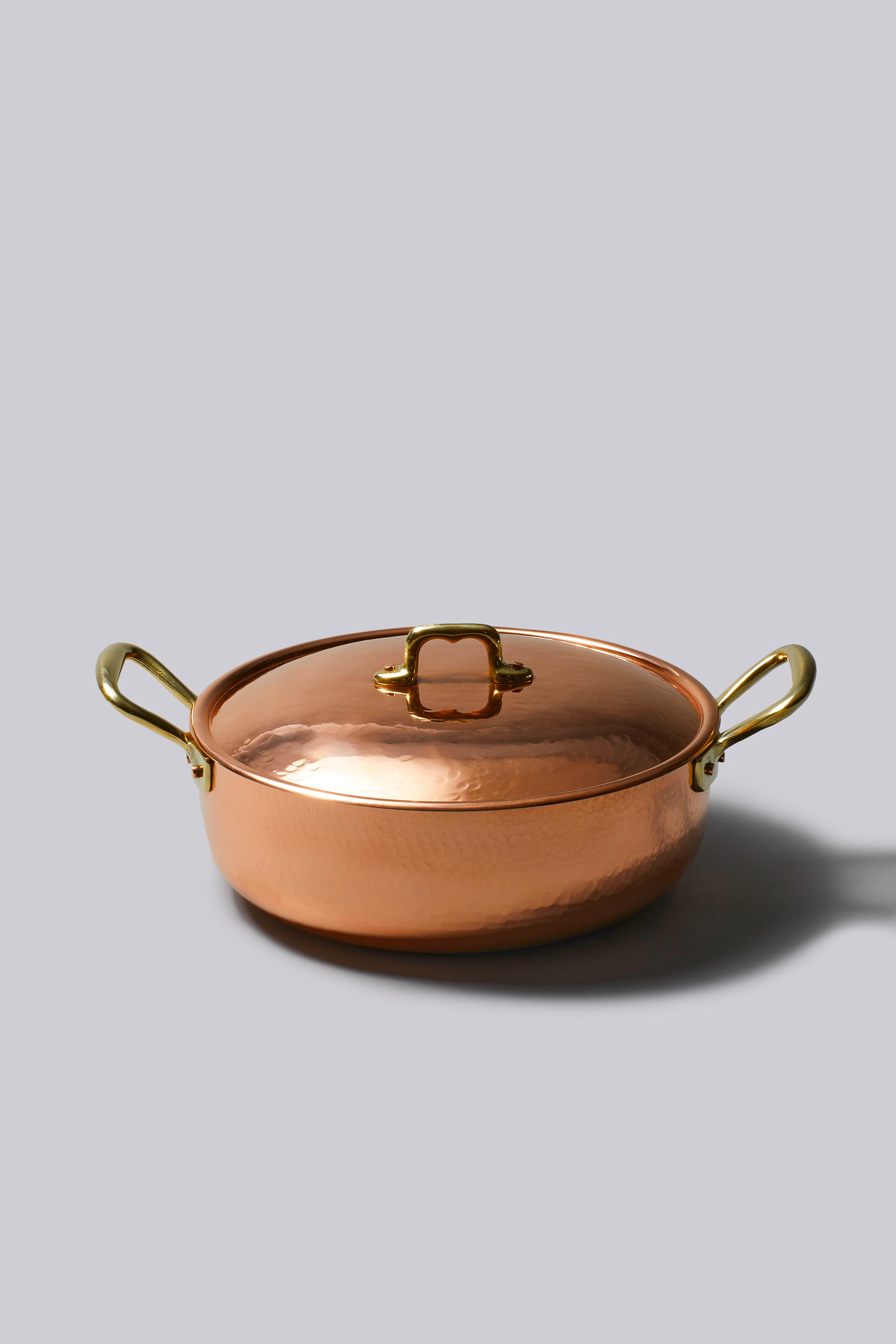 Rounded Induction Saucepan in Copper