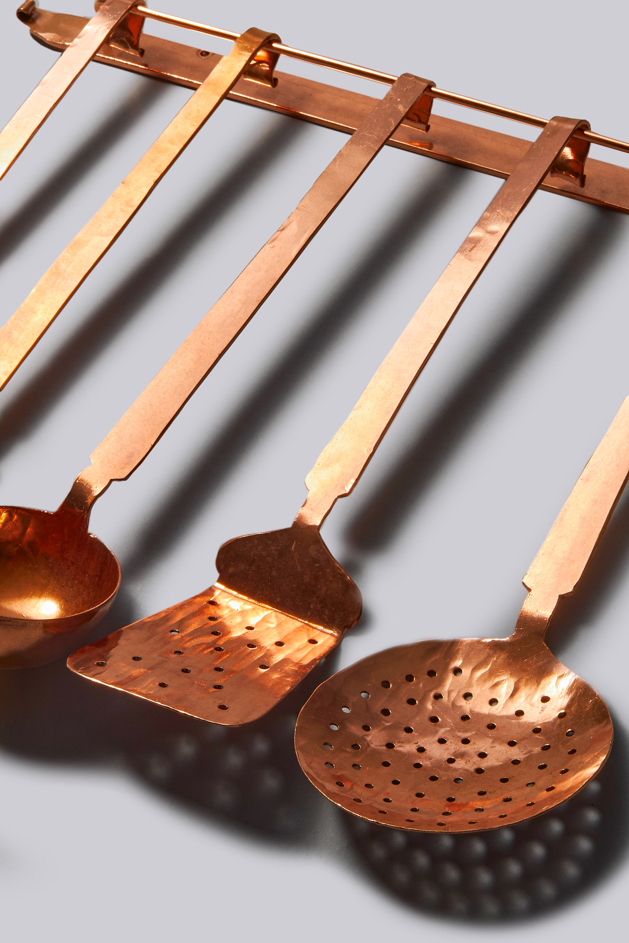 Forged Utensil Set in Copper