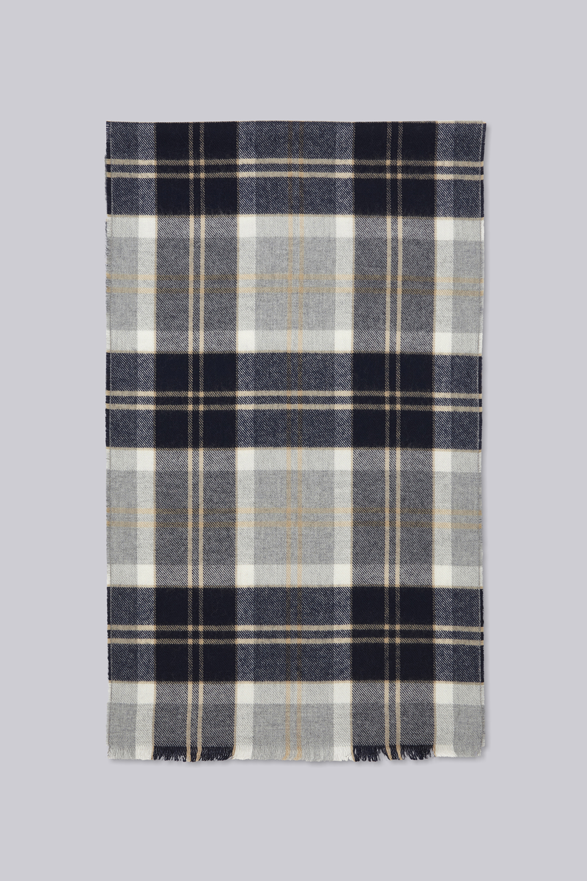 The Merino Tartan Wide Scarf