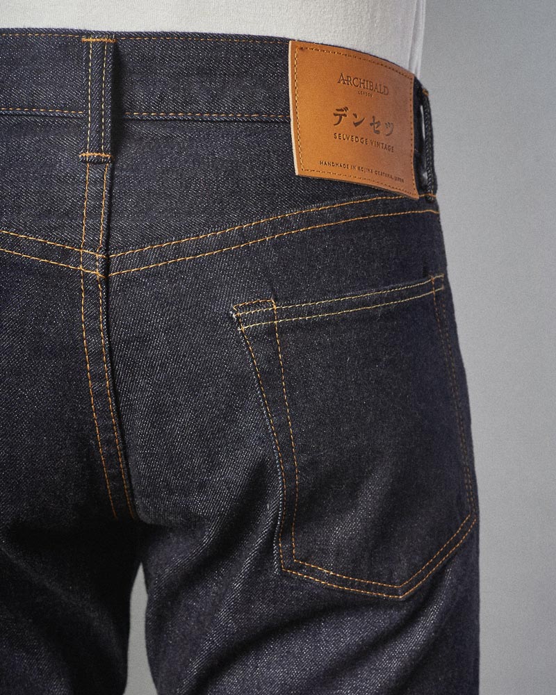 A pair of selvedge denim jeans